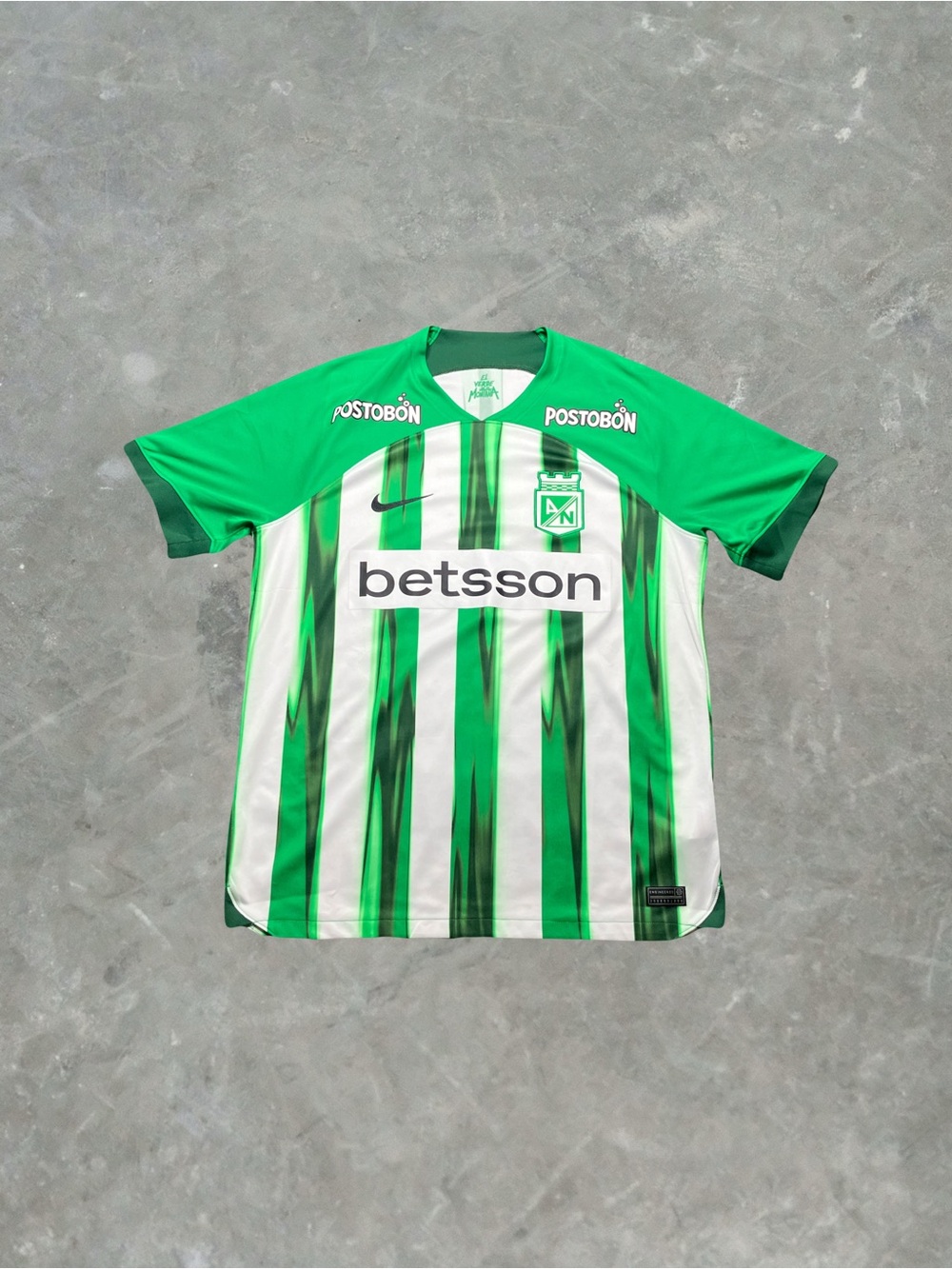 Nike Atletico Nacional 2024 Home Soccer Jersey Mens L Green/White Colombia